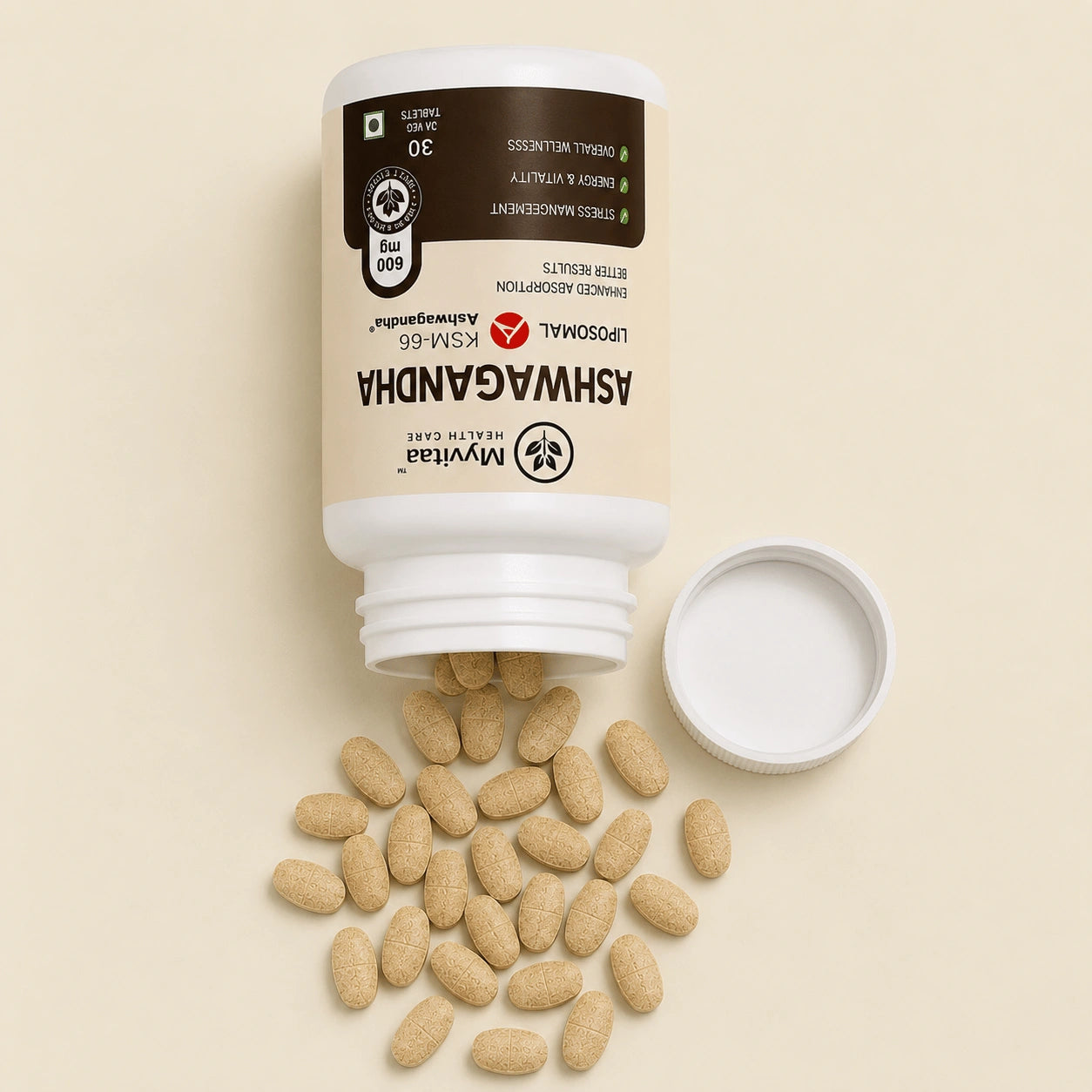 KSM Ashwagandha Tablets 30s  Stress & Wellness Support